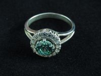 Серебряное кольцо с фианитами Swarovski - 2