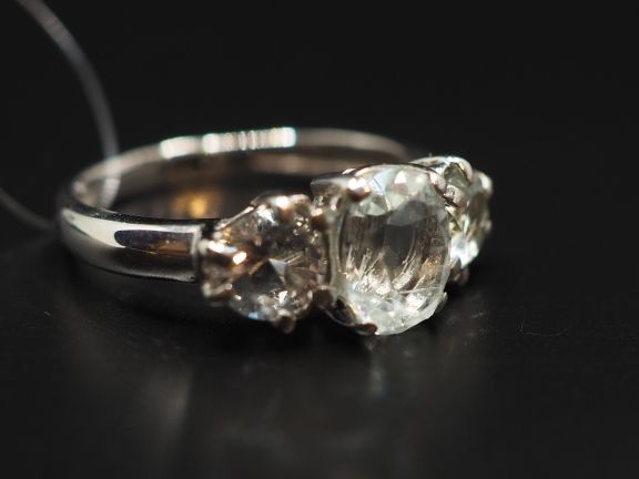 Серебряное кольцо с натуральными бериллами - 130