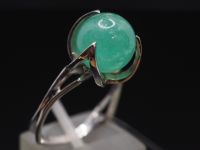 Серебряное кольцо с натуральным бериллом - 155