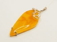 Серебряная подвеска с Янтарём- 47