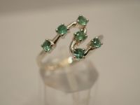 Серебряное кольцо с натуральным бериллом - 207