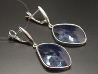 Серебряные серьги с сапфирами 68,90 карат - 103