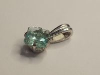 Серебряная подвеска с натуральным бериллом - 97