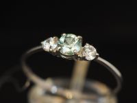 Серебряное кольцо с бериллом-292
