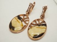 Серьги из серебра с Янтарём - 101