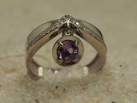 Серебряное кольцо с Аметистом-250