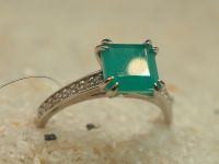 Серебряное кольцо с горным хрусталем-260