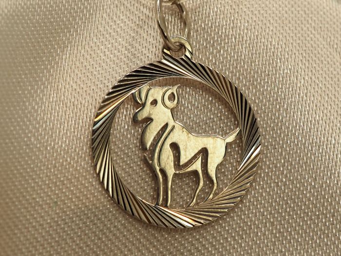 Ювелирная подвеска знак зодиака "Овен"-609